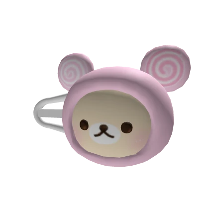 ♡ cute white dango bear clip 🍡