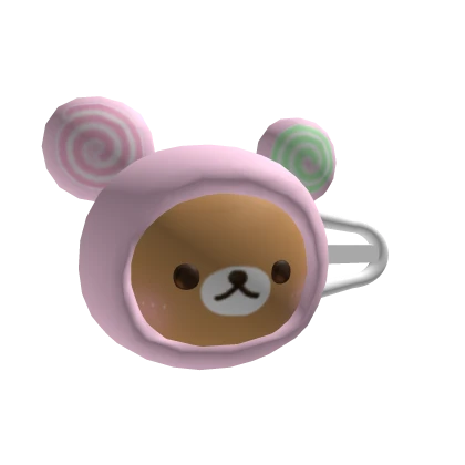 ♡ cute brown dango bear clip 🍡