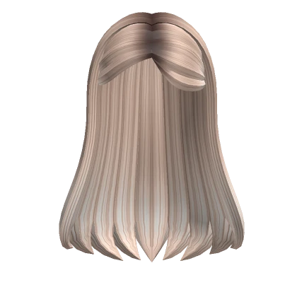 Popular Side Swoop Straight Hair (Platinum)