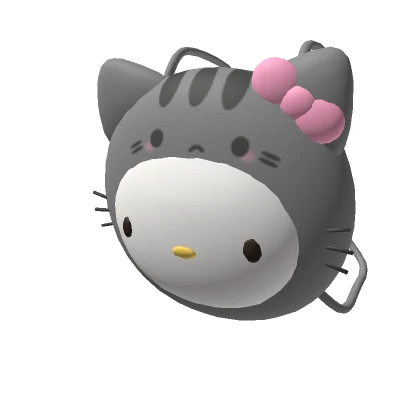 (3.0) Grey Cat Kawaii Backpack