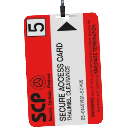 SCP Security Keycard: Level 5