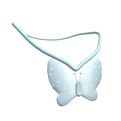 Light Blue Butterfly Necklace 3.0