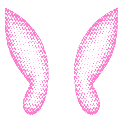 See Through Glowing Pink Pixie Wings