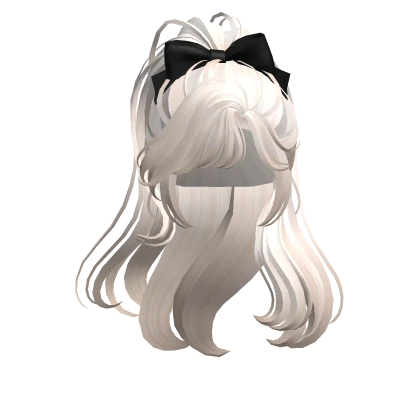 High Ponytail with Ribbon(Beige)