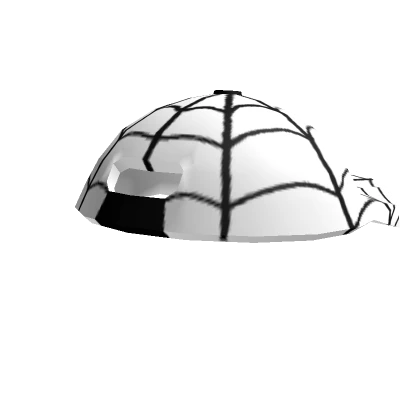 white spider web cap