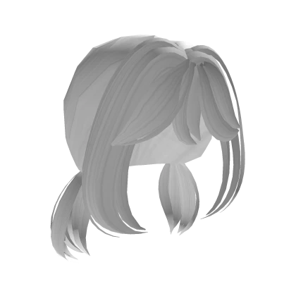 ♡ kawaii white mini pigtails