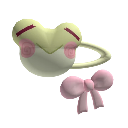 ♡ sweet froggy bow clip