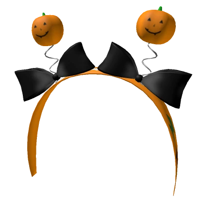 Orange Halloween Pumpkin Headband