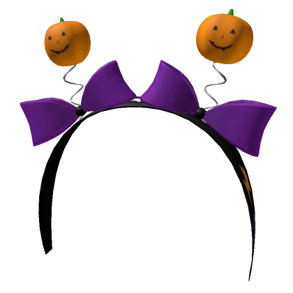 Purple Halloween Pumpkin Headband