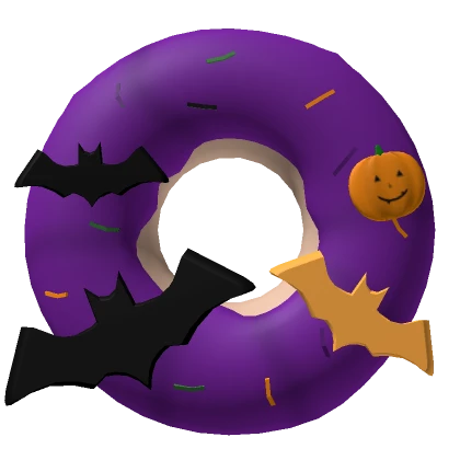 Purple Icing Halloween Donut