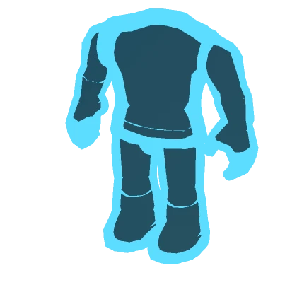 John Cyan Blue R15 Outline Avatar Aura