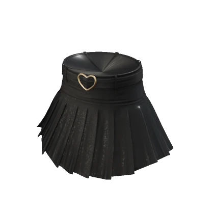 Lovely Cute Pleaded Skirt - Black