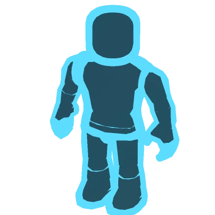 John Cyan Blue R15 Outline Full-Avatar Aura