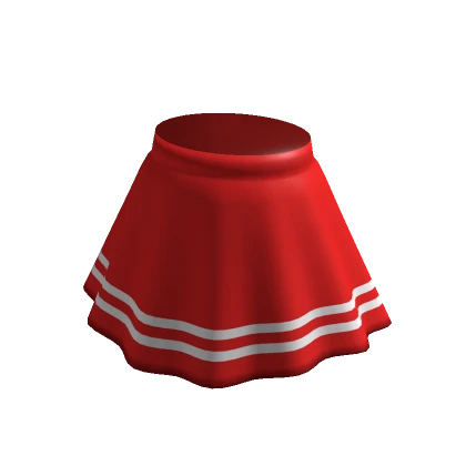 red cheerleader skirt