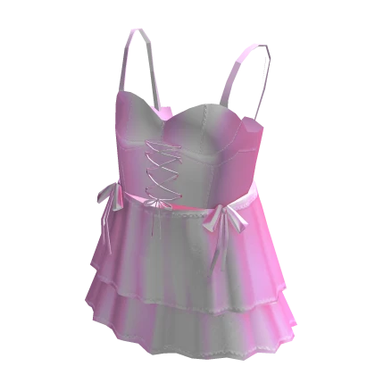 Ballerina corset dress with bows - Light pink