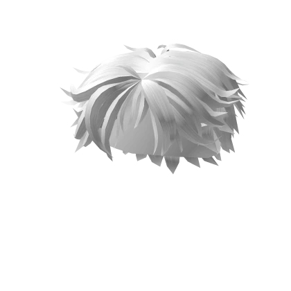 Messy Wavy Middle Part White Hair