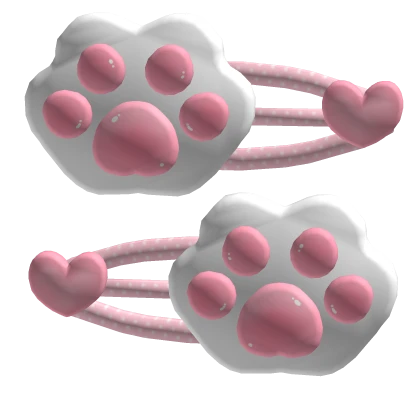 ๑˚ kawaii little puppy paw hairclips ♡