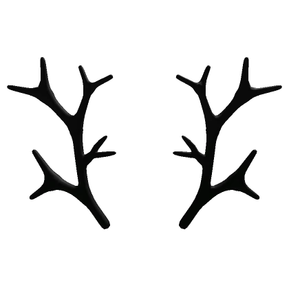 Black Exotic Antlers