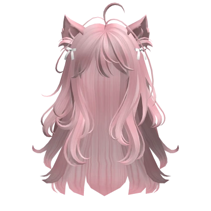 Cute Cat Ears Hairstyle(Pink)