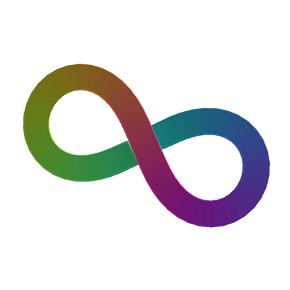 Autism Infinity Rainbow Face Sticker