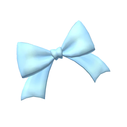 Pastel Blue Preppy Head Bow