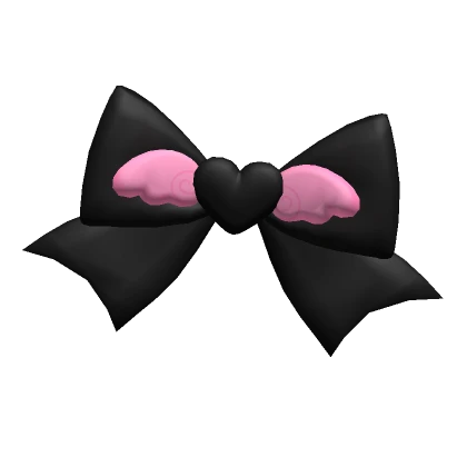 Black Pink Cupids Headbows