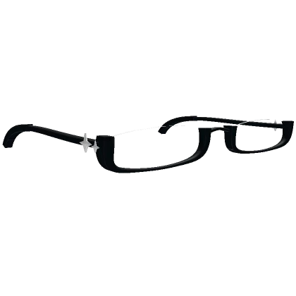 obustar glasses for kawaii mask faces [Black] 