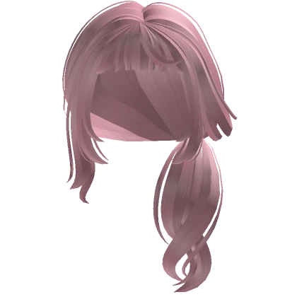 Cute Low Side Pigtails (Pink)