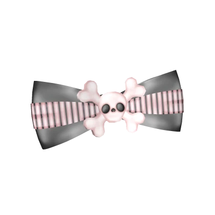 Skull Bow Hairclip