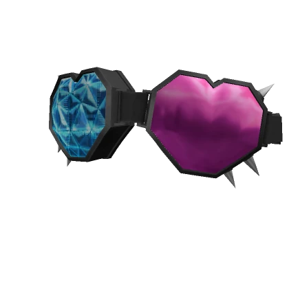 Half Crystal Heart Goggles