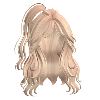 ♡ blonde adorable long wavy anime hair