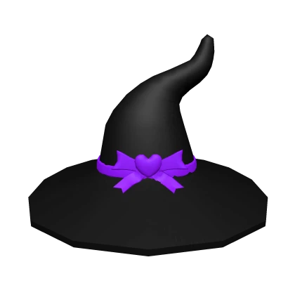 Cute Halloween Witch Hat in Purple