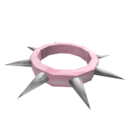 pink cute y2k spiked choker