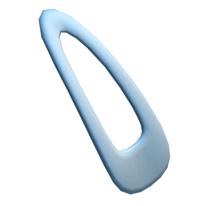 Casual Side Bang Clip Pastel Blue