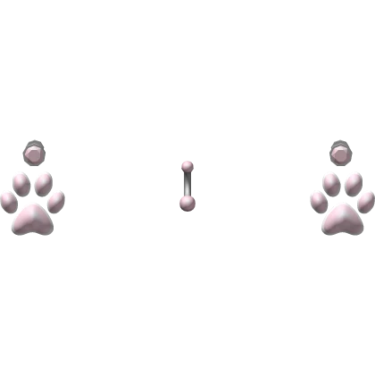 ♡ 3.0 pretty pink paw belly piercing