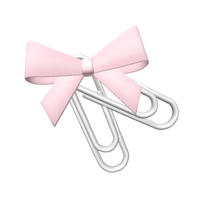 ♡ large kawaii paperclips & bow hairclip