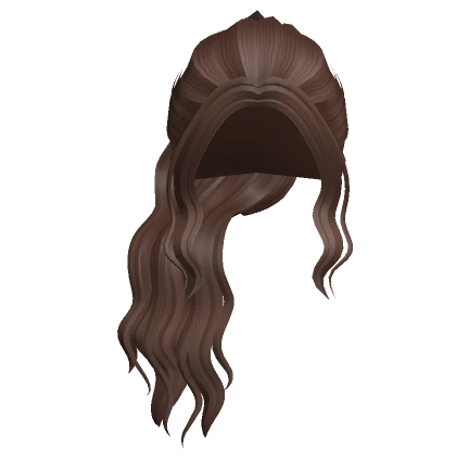 Side Wavy Ponytail (Brown)