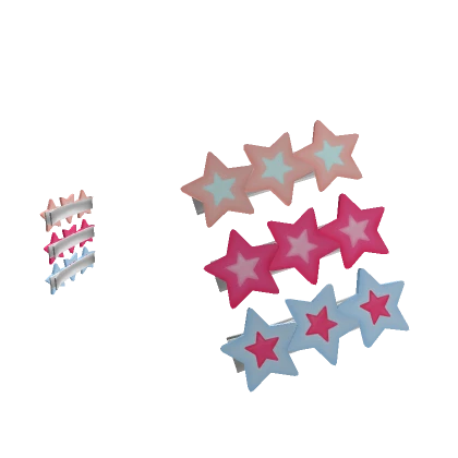 Triple Star Hair Clips