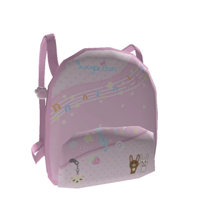 ♡ cute pink swugar bunny backpack 