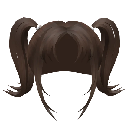 Y2K Brown Long Pigtails With Pearls