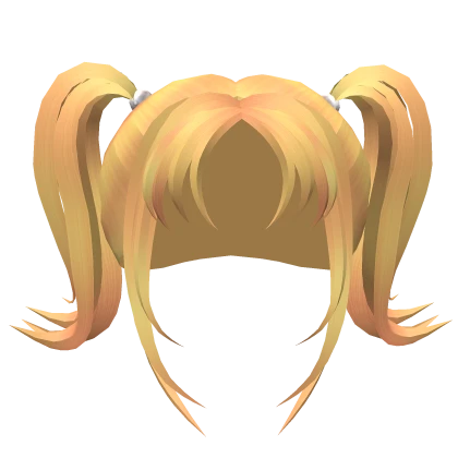 Y2K Lemon Long Pigtails With Pearls