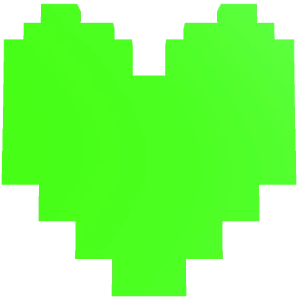 Green Pixel Heart