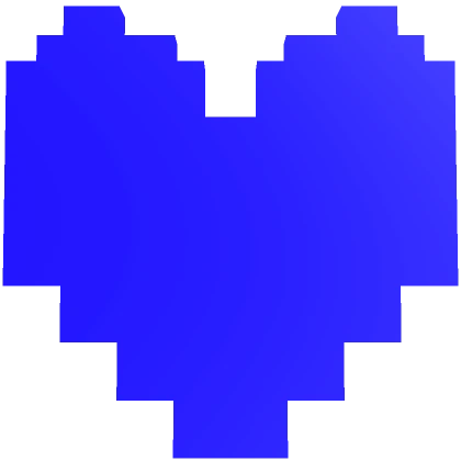 Blue Pixel Heart