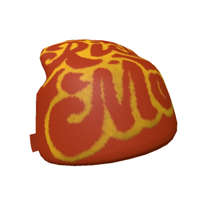 Orange Rich Mob Y2K Beanie