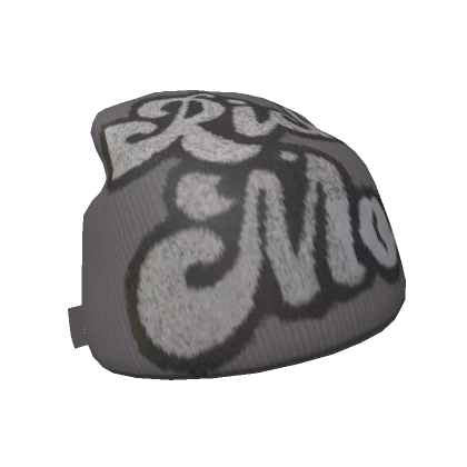 Grey Rich Mob Y2K Beanie