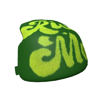 Green Rich Mob Trendy Y2K Beanie