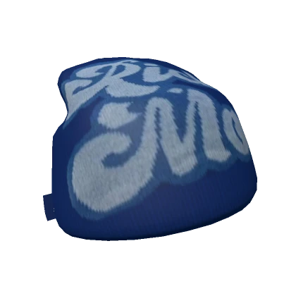 Blue Rich Mob Trendy Y2K Beanie