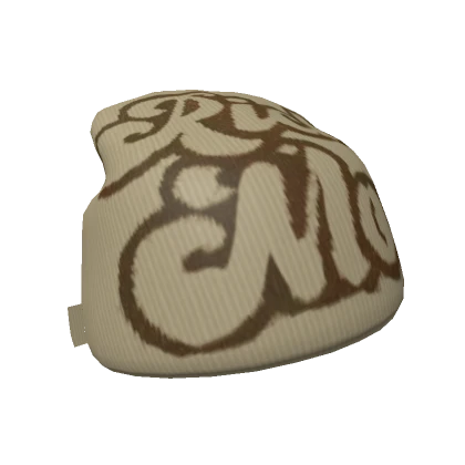 Beige Rich Mob Trendy Y2K Beanie