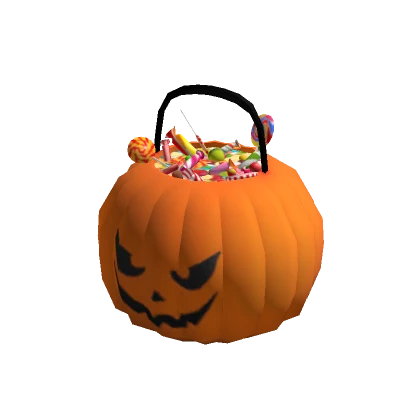 Holdable Pumpkin Bucket [With Candies]