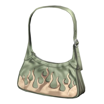 Green Flame Purse